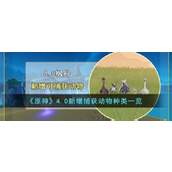 原神4.0新增捕获动物种类有哪些