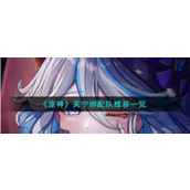 原神芙宁娜配队推荐一览