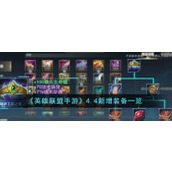 《英雄联盟手游》4.4新增装备一览