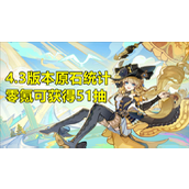 《原神》4.3版本原石有多少？免费抽卡资源统计攻略