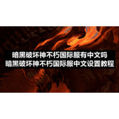 暗黑破坏神不朽国际服有中文吗-暗黑破坏神不朽国际服中文设置教程
