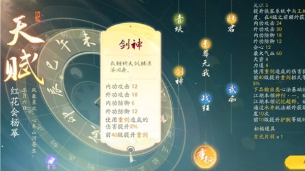 武学天赋展示