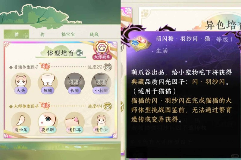 逆水寒新猫宝新体型新异色-宠物捕捉点位推荐