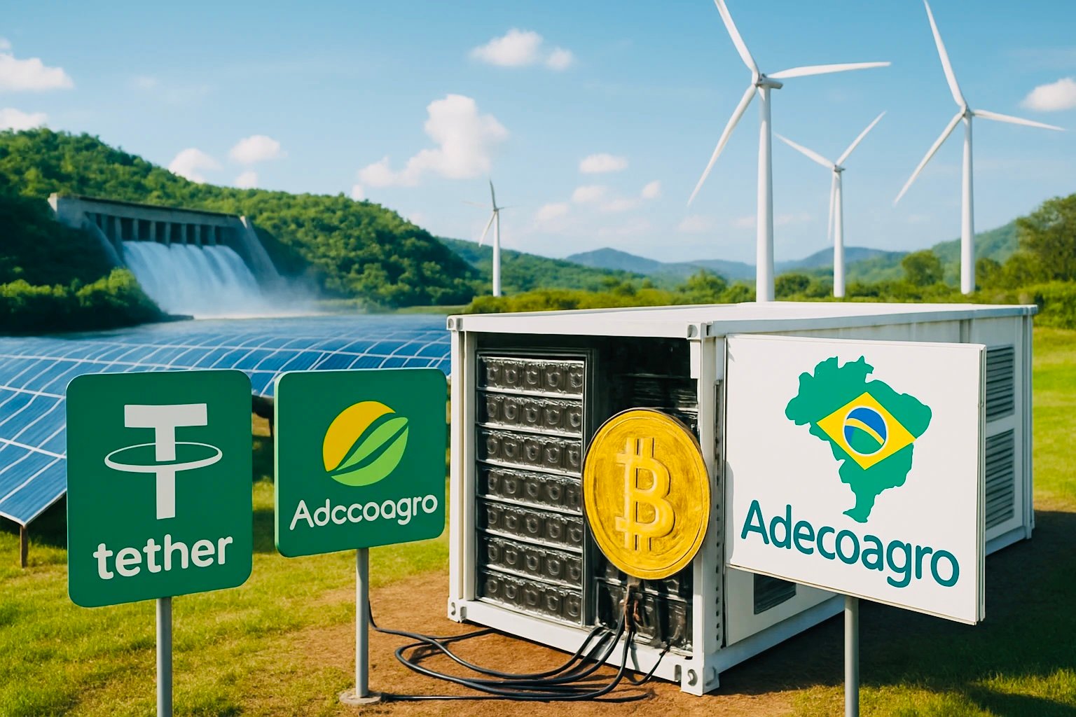 最大比特币矿工梦》Tether合作南美农业公司Adecoagro，导入再生电力挖矿