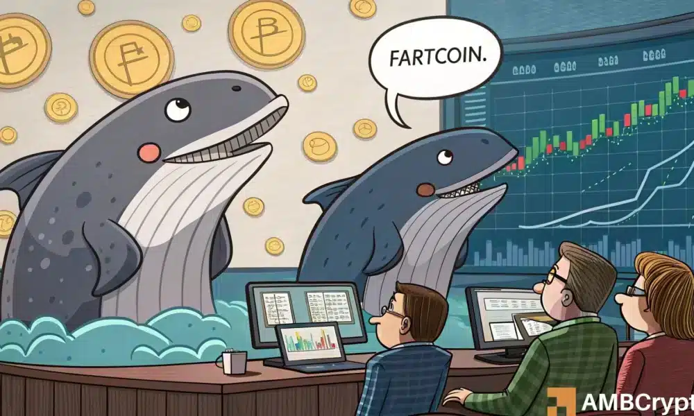 FARTCOIN因大额抛售损失840万美元——买家能否守住1美元支撑位？