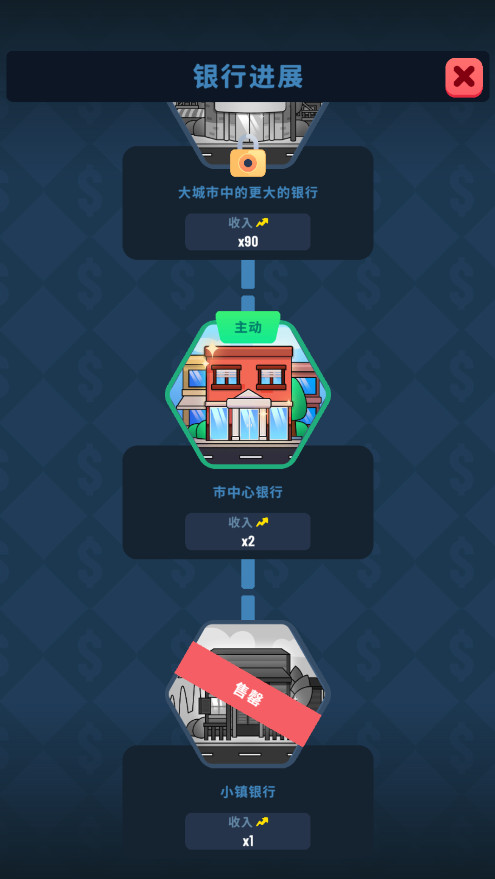 闲置银行大亨无限钞票版
