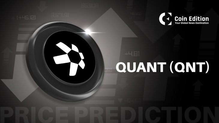 2025年7月29日Quant（QNT）价格预测：QNT在关键斐波那契水平附近涨势停滞，134美元阻力位承压