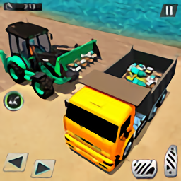 沙滩挖掘机模拟器