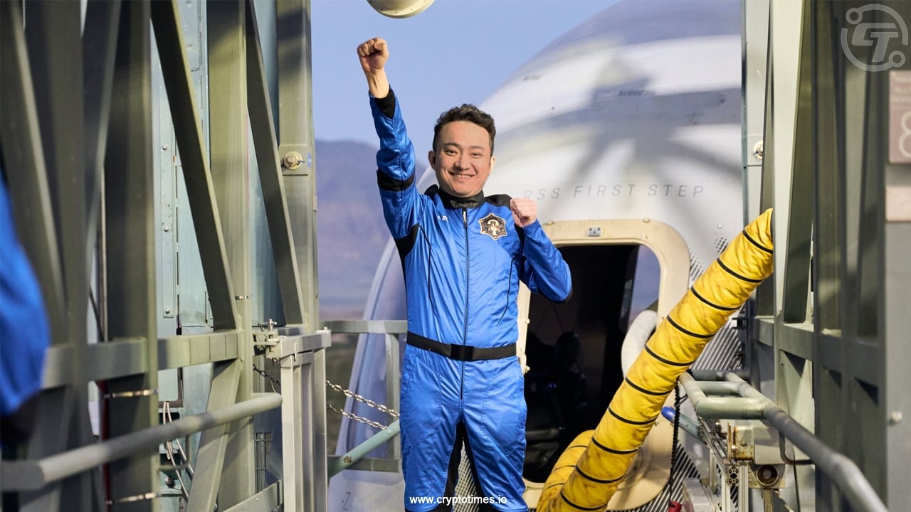 波场创始人孙宇晨从蓝色起源太空之旅归来
