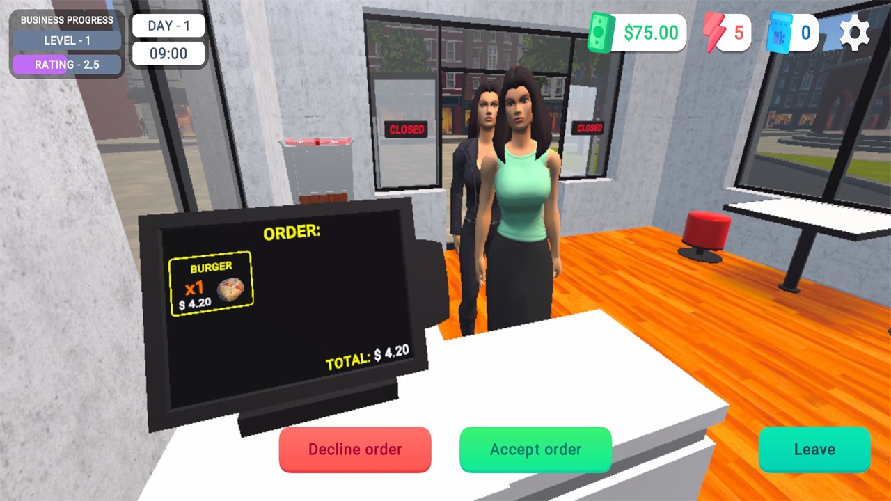 我的汉堡店模拟器免广告