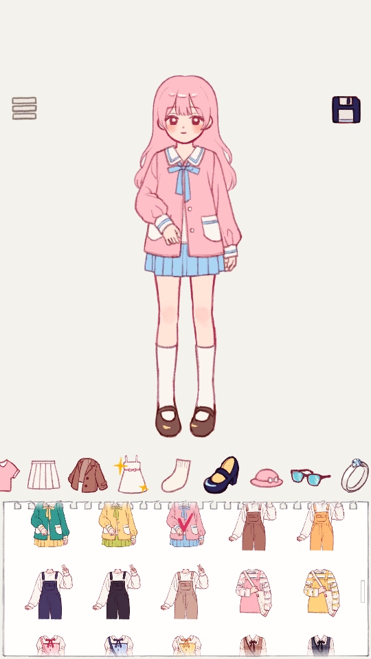 铅笔女孩换装游戏