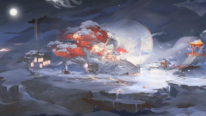 阴阳师全新动态昼夜庭院皮肤龙吟漱玉9月10日将登场