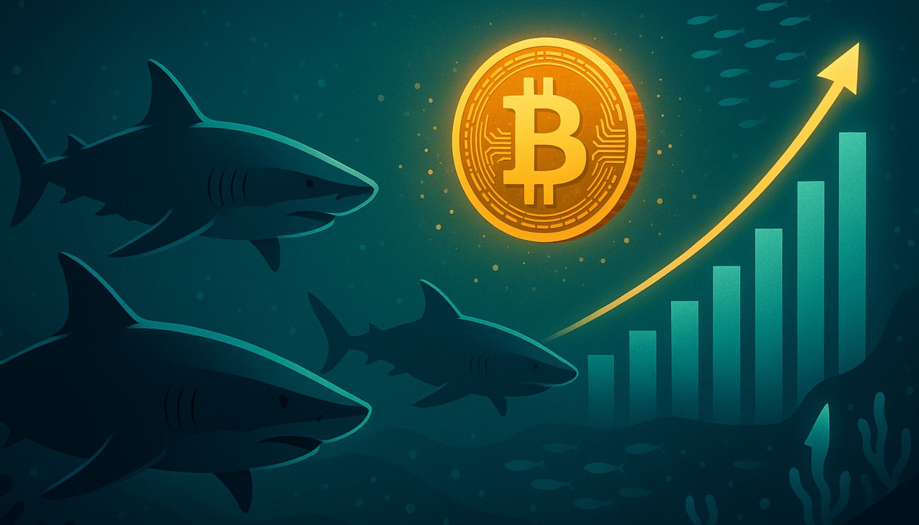 比特币巨鲸7天内增持6.5万枚BTC：供应紧缩格局加剧