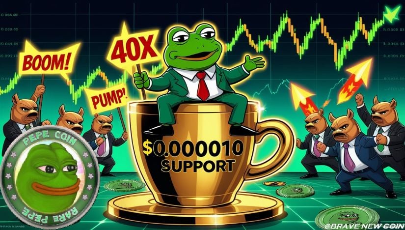 Pepe（PEPE）价格预测：Pepe坚守0.000010美元——随着多头捍卫支撑位，它能重现40倍暴涨吗？