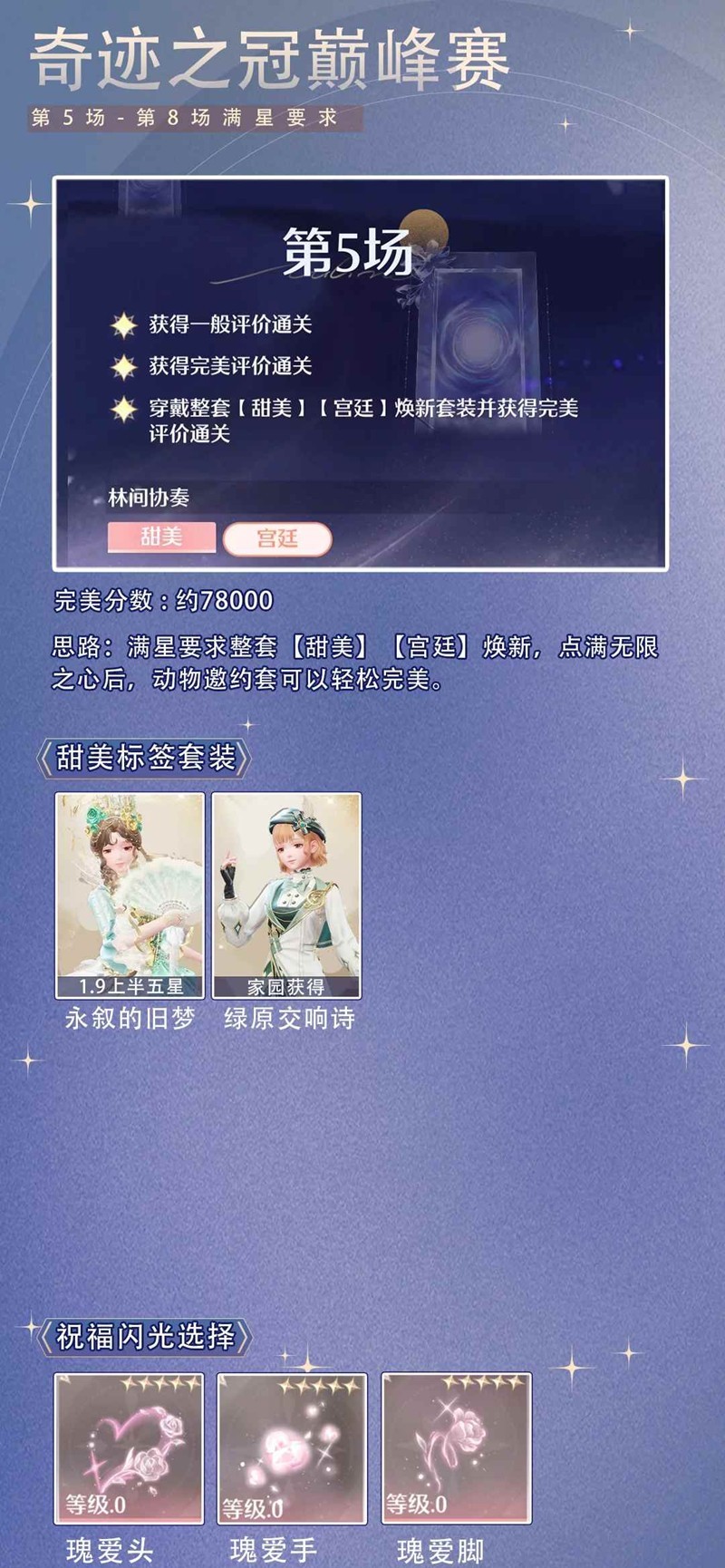 无限暖暖丰收季-十月上半奇迹之冠巅峰赛