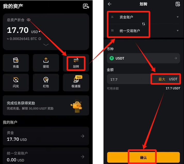 Bybit交易所新手账户注册、KYC认证、充值USDT、转账及交易教程