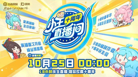 王者荣耀十周年庆生节目预约开启-陪你欢度10周年