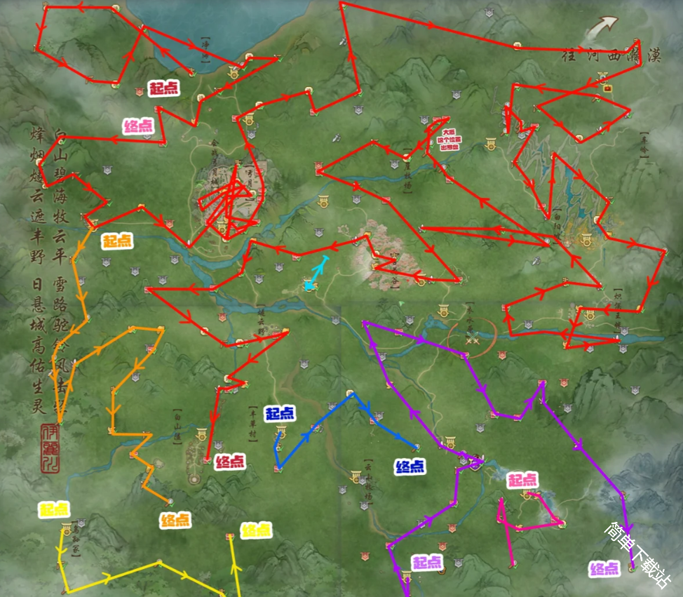 剑网3全伊丽川探索路线图内容教程汇总