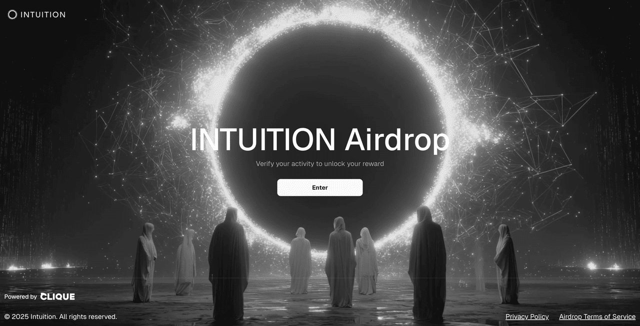 步骤 3:访问 $TRUST 空投页面