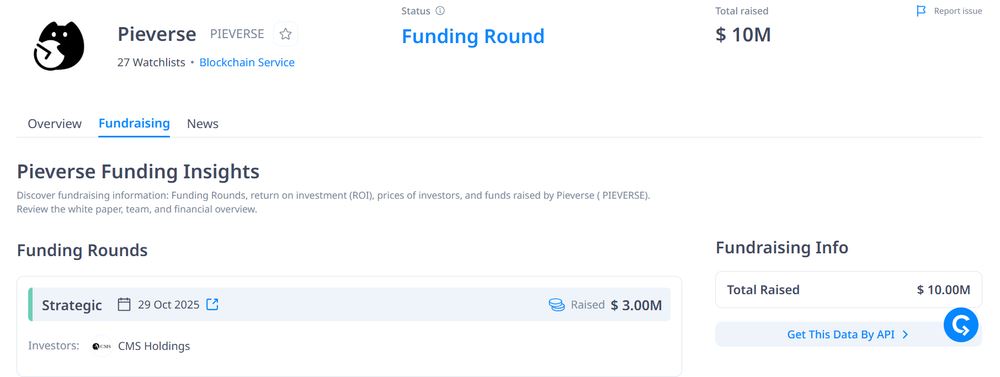 Pieverse 投资机构