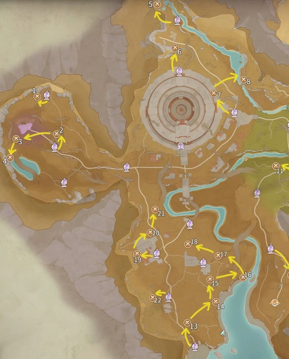 无限暖暖2.0巨木之森31个噗灵怪分布位置及推荐路线