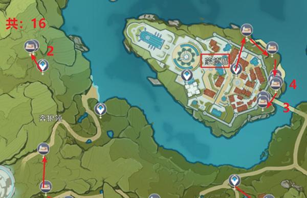 《原神》优菈传说任务宝箱位置大揭秘！（从宝藏猎人的角度，为你找到最全的宝箱位置信息）-第2张图片-