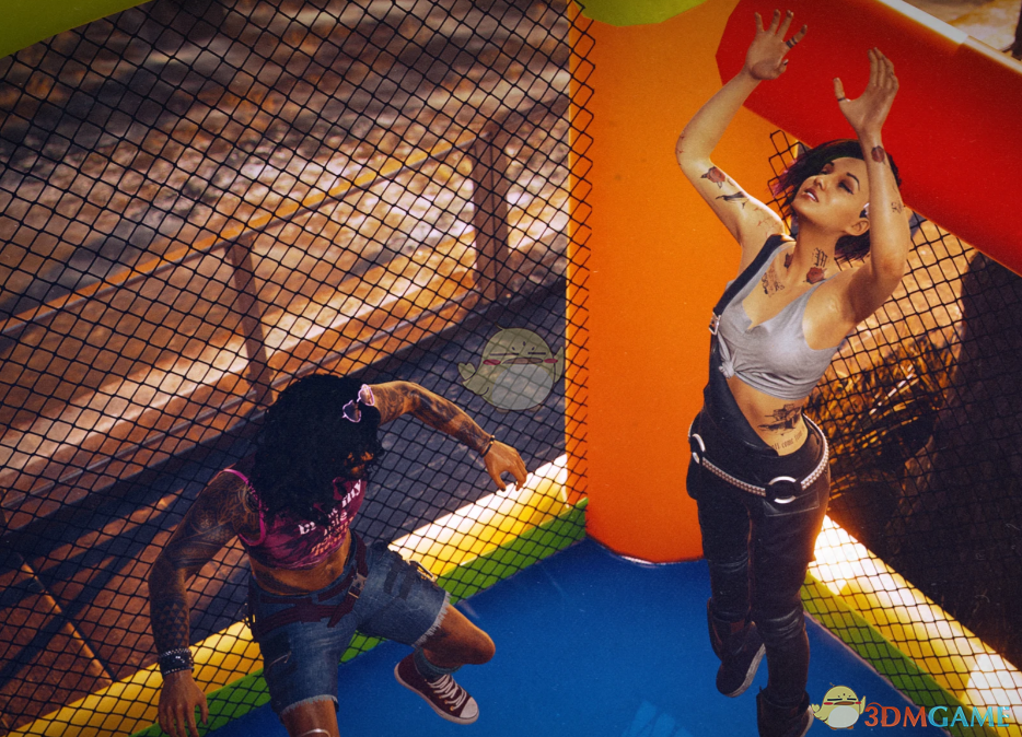 《赛博朋克2077》充气城堡MOD