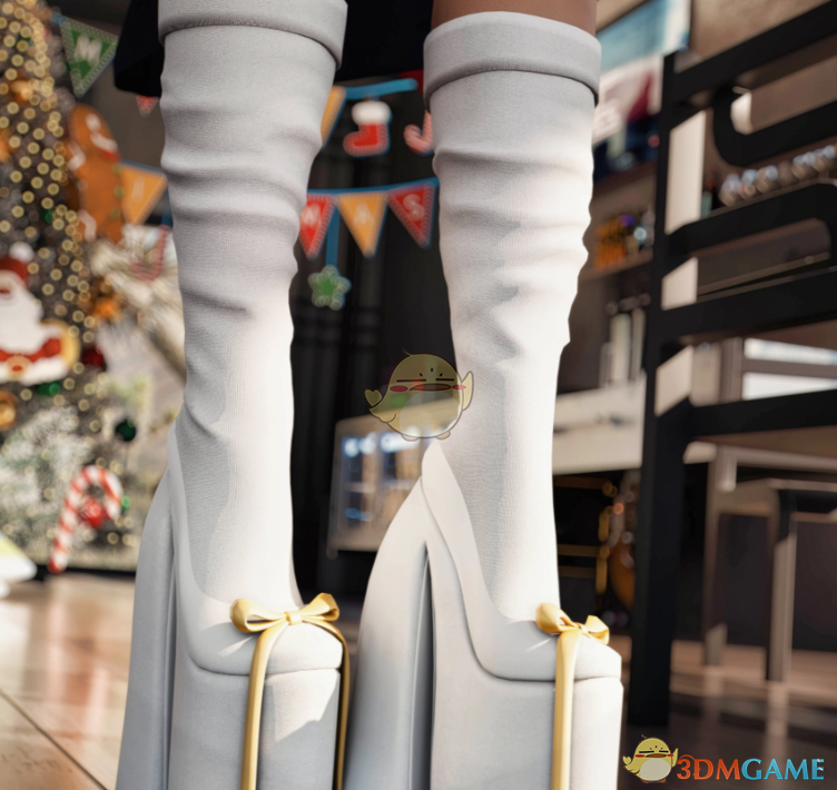 《赛博朋克2077》公主厚底鞋和裤袜MOD