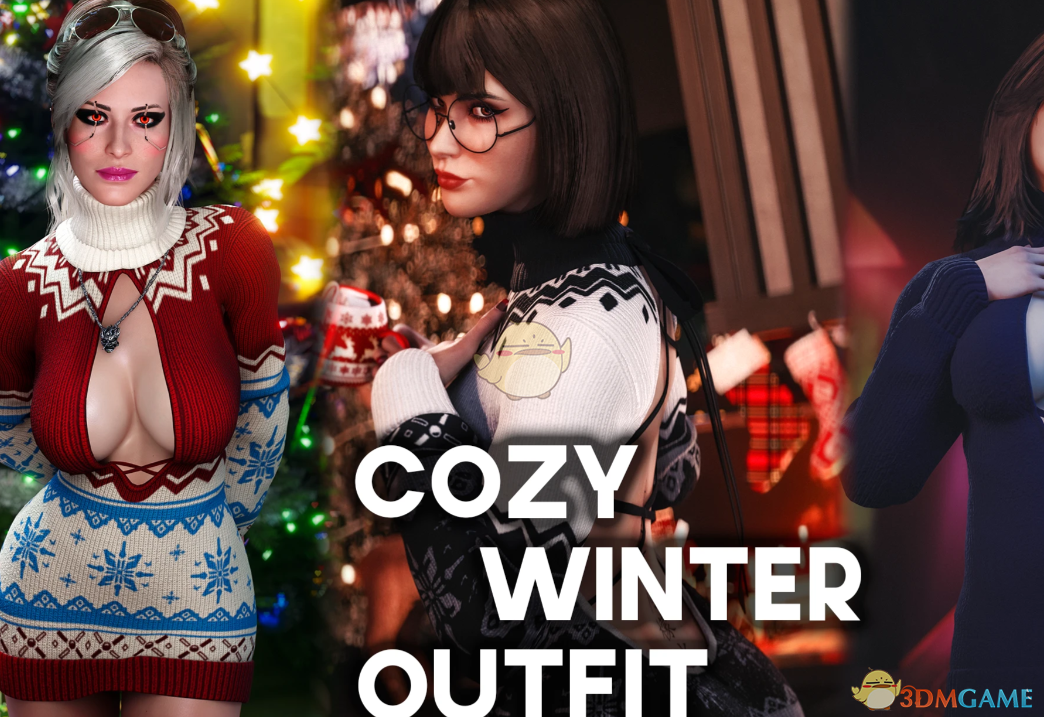 《赛博朋克2077》性感冬季毛衣服装MOD