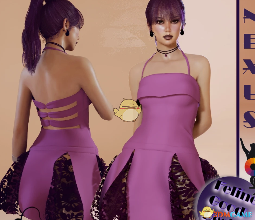 《InZOI》秋季蕾丝派对裙MOD