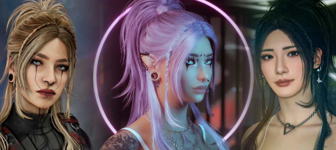 《赛博朋克2077》艾莉西娅马尾美发MOD