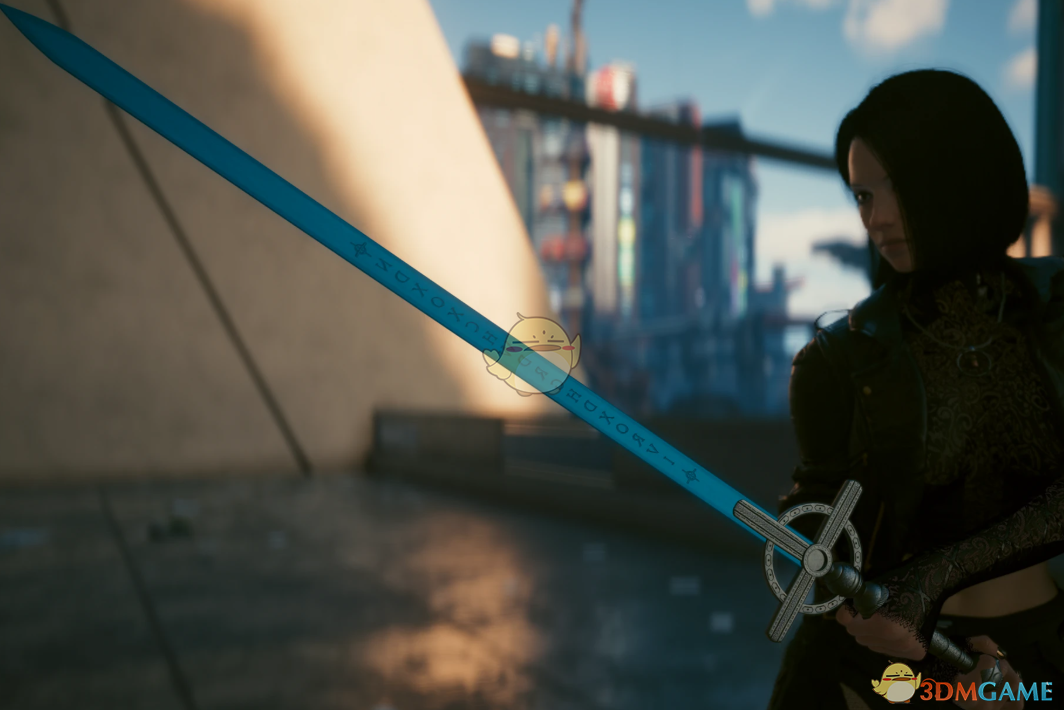 《赛博朋克2077》修女战士神圣之剑MOD