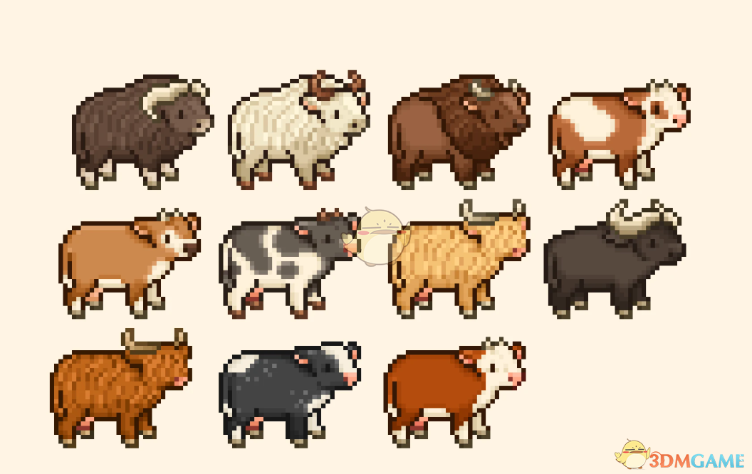 《星露谷物语》艾姆的农场动物包MOD