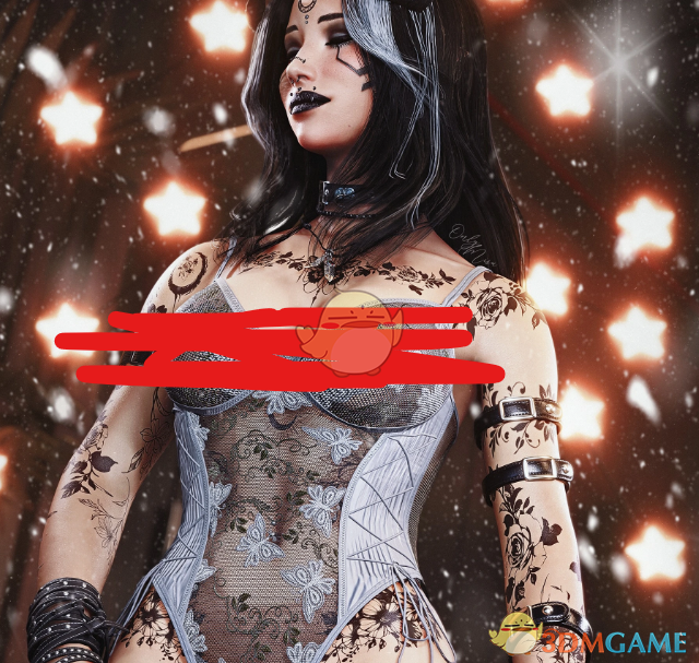 《赛博朋克2077》性感复古蕾丝连体衣MOD