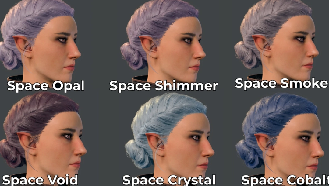 《博德之门3》异想天开的发色包MOD