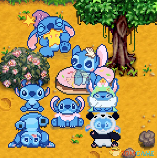 《星露谷物语》星际宝贝史迪奇家具MOD