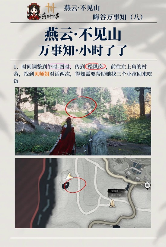 燕云十六声不见山万事知 晦谷之八万事知怎么完成攻略