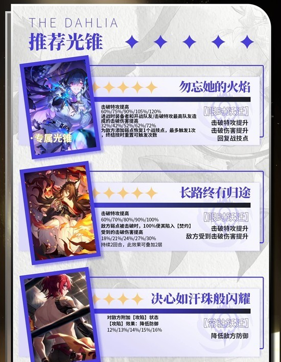 崩坏星穹铁道大丽花培养指南