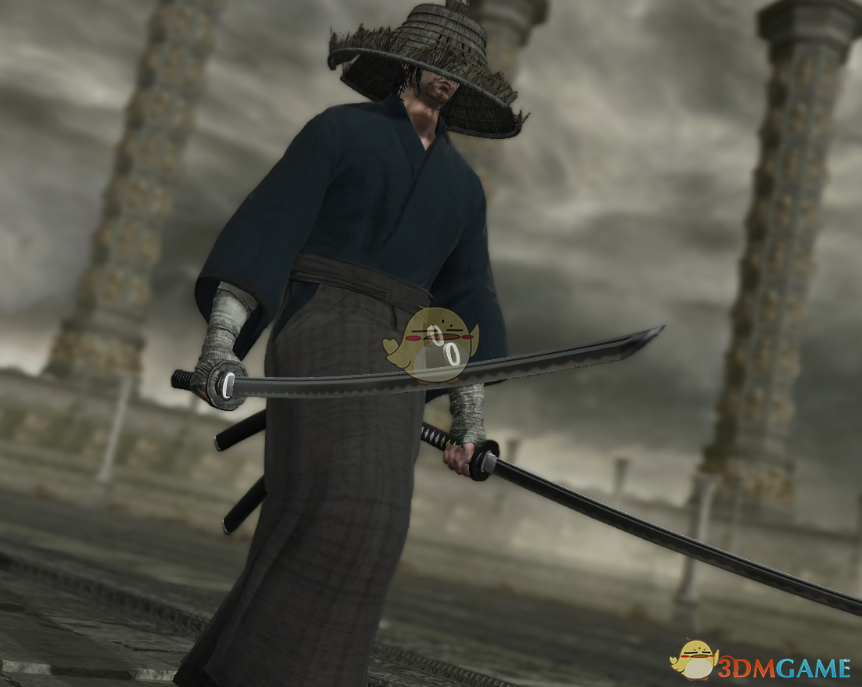 《艾尔登法环》对马岛之魂浪人服装MOD