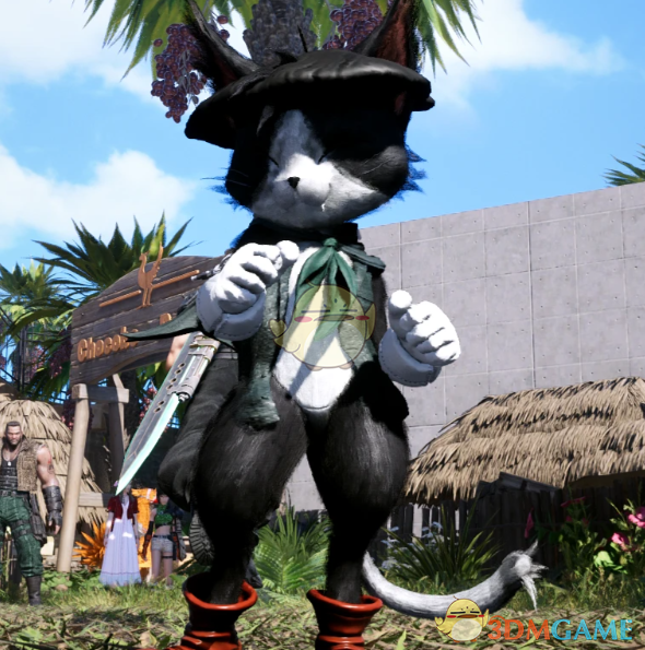 《最终幻想7：重生》猫凯特的巴斯克风格服装MOD