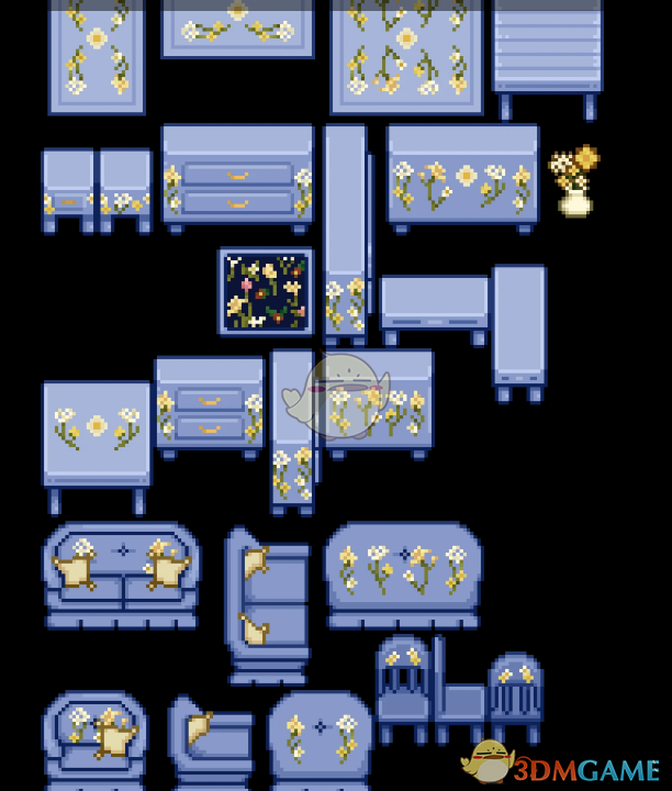 《星露谷物语》花卉壁纸与家具MOD