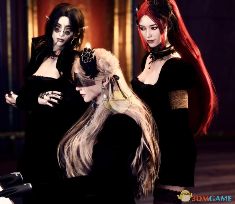 《博德之门3》午夜天鹅绒连衣裙MOD