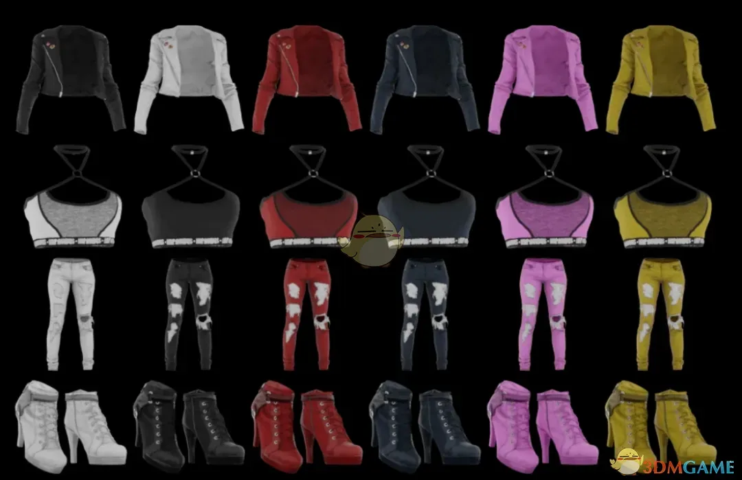 《赛博朋克2077》剑星朋克风格服装MOD