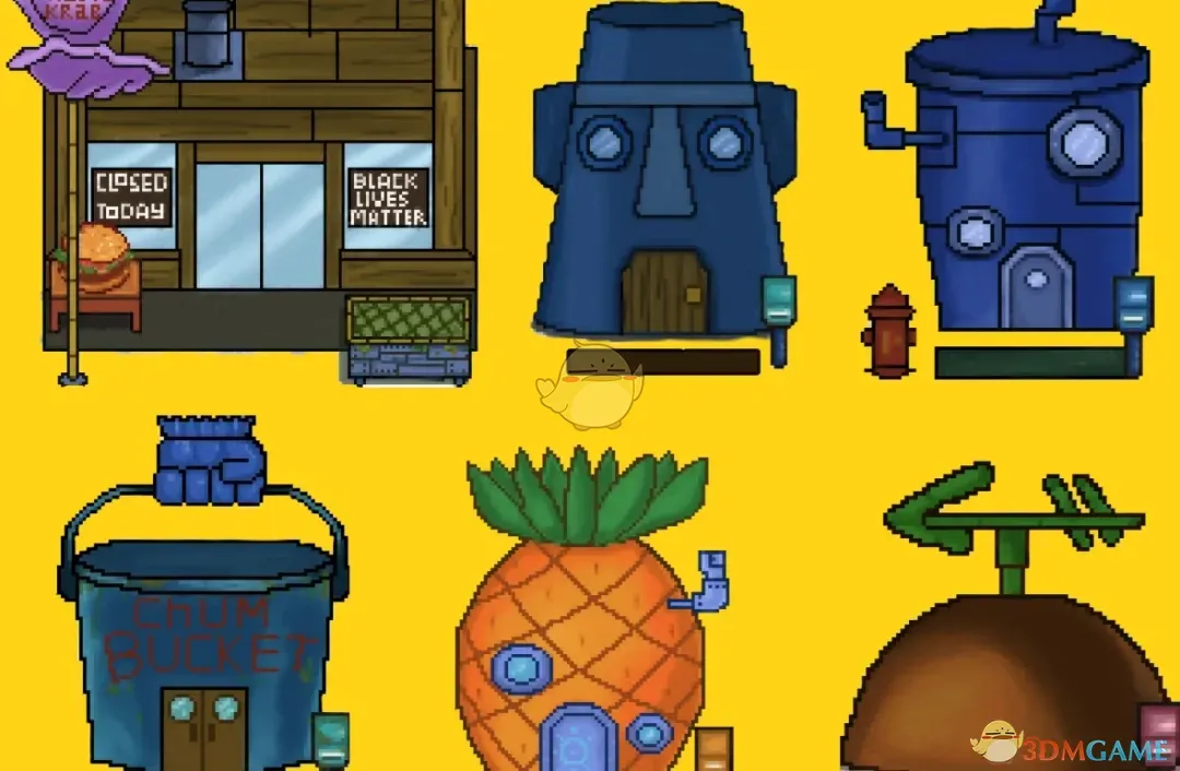 《星露谷物语》海绵宝宝比奇堡农舍MOD