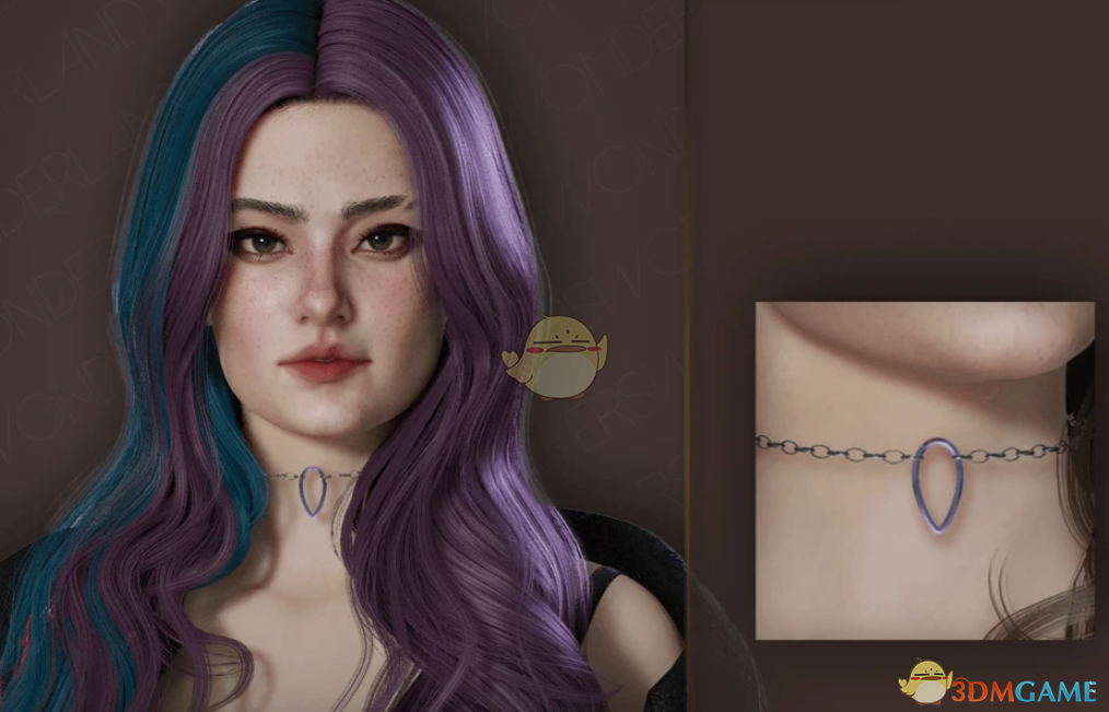 《InZOI》水滴形链式项圈MOD