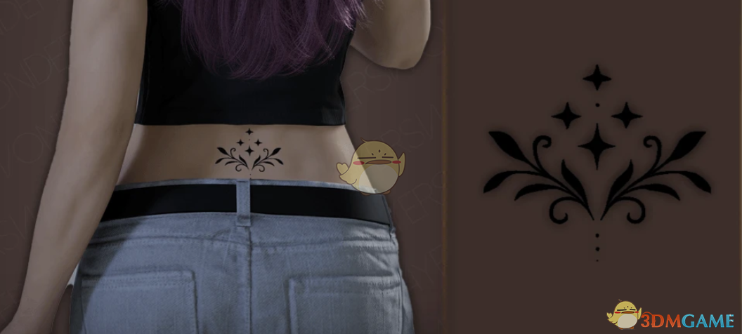 《InZOI》花卉纹身3MOD