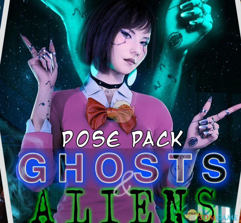 《赛博朋克2077》幽灵和外星人姿势包MOD