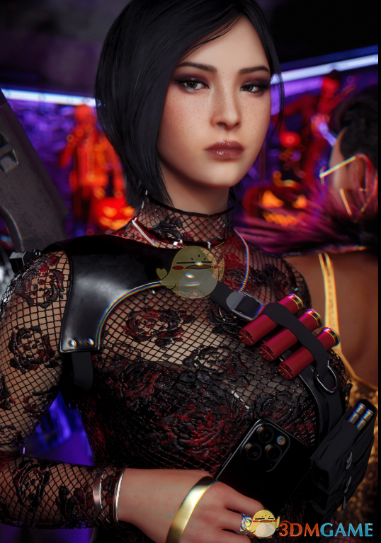 《赛博朋克2077》万圣节新娘裙装MOD