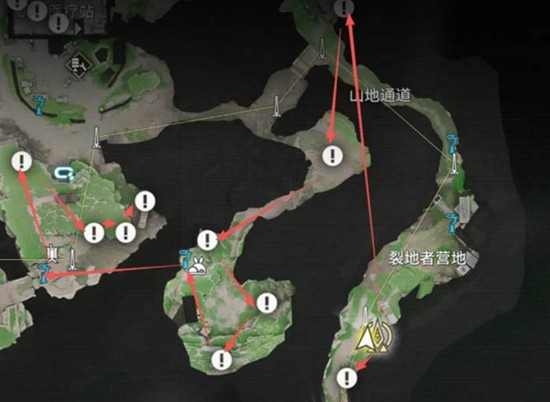 明日方舟终末地矿脉在哪里 四号谷地抗麦园区醚质分布