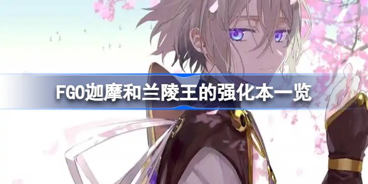 FGO迦摩和兰陵王的强化本一览
